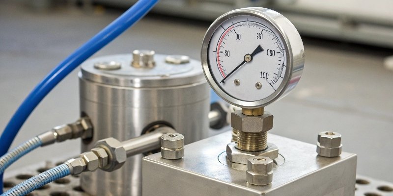 How a Hydraulic Load Cell Works A diagram showing how a hydraulic load cell works based on Pascal's law