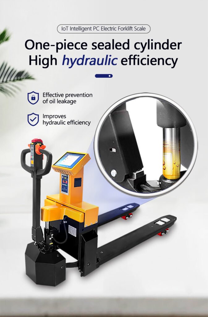 Electric pallet truck scale