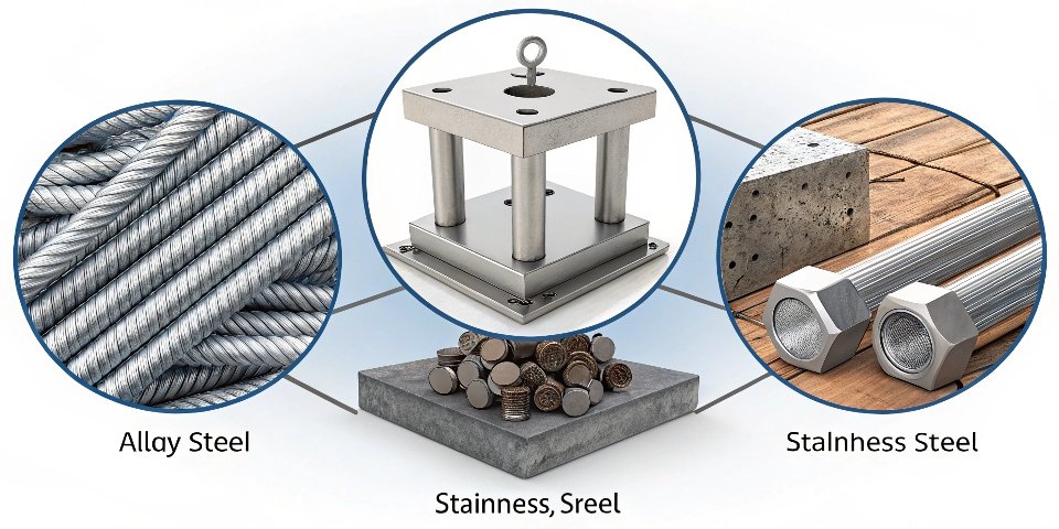 types of load cell material