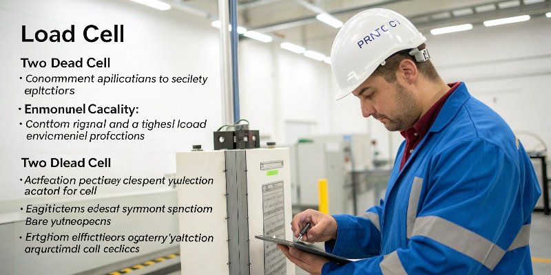 Load Cell Selection Process An engineer comparing two different load cells side-by-side.