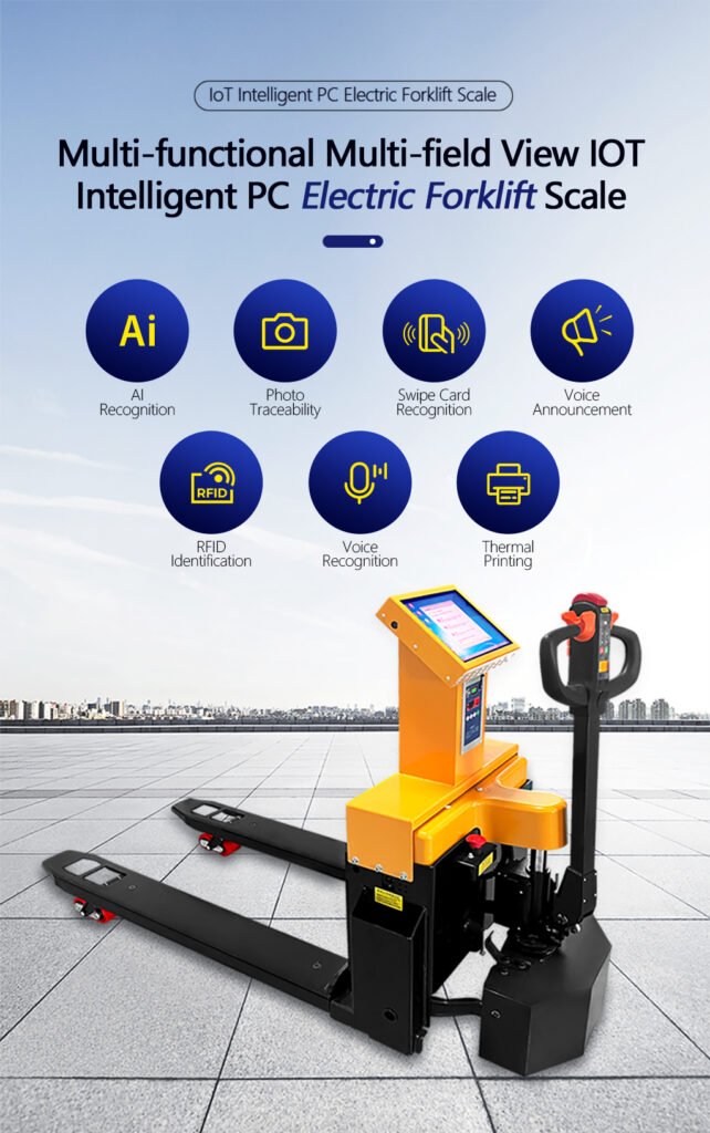 Electric pallet truck scale