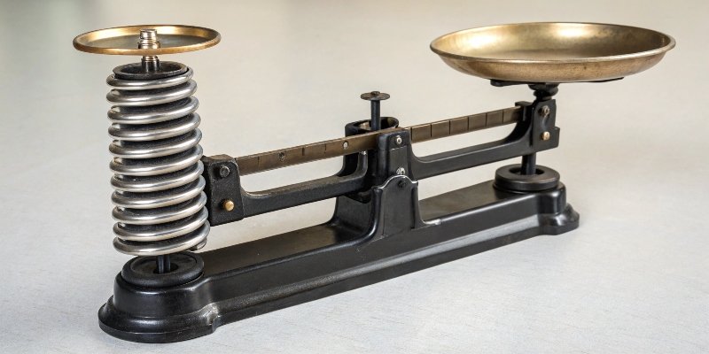 How a Spring Scale Works Diagram of a spring scale's internal mechanism