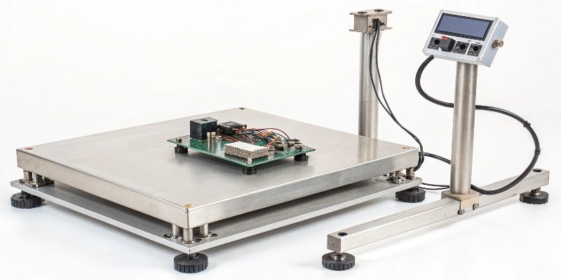 Weighing System Components A diagram showing the core components of a weighing system