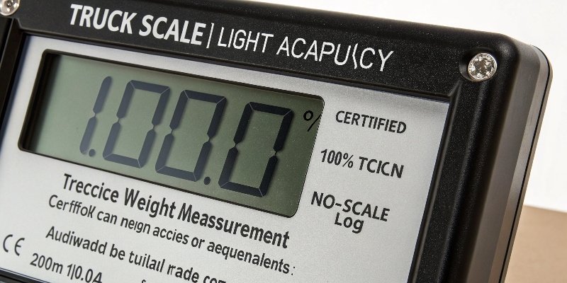 Truck Scale Accuracy and Precision A close-up of a digital truck scale display showing a precise weight measurement