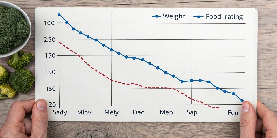 Understanding Daily Weight Fluctuations a graph showing daily weight fluctuations but a downward weekly trend