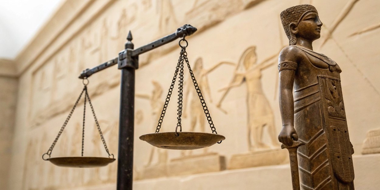 A timeline graphic showing the evolution of weighing scales from ancient to modern times