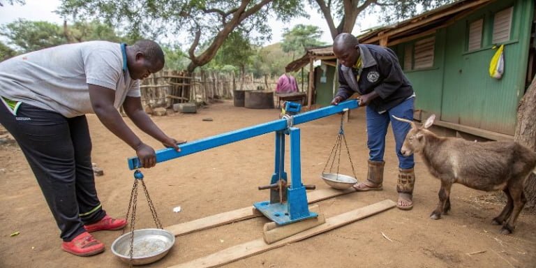 Is there a process to weigh an animal without a scale?