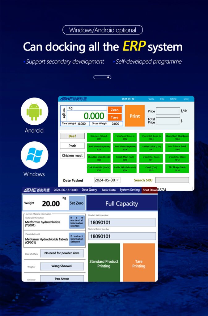 Electric pallet truck scale