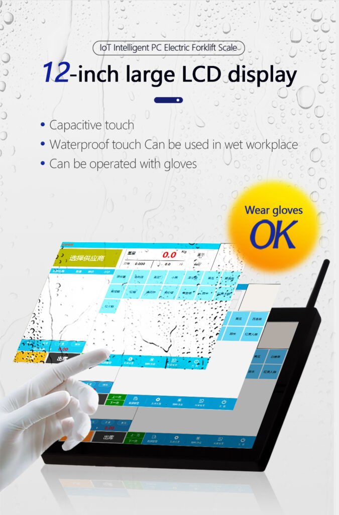 Electric pallet truck scale