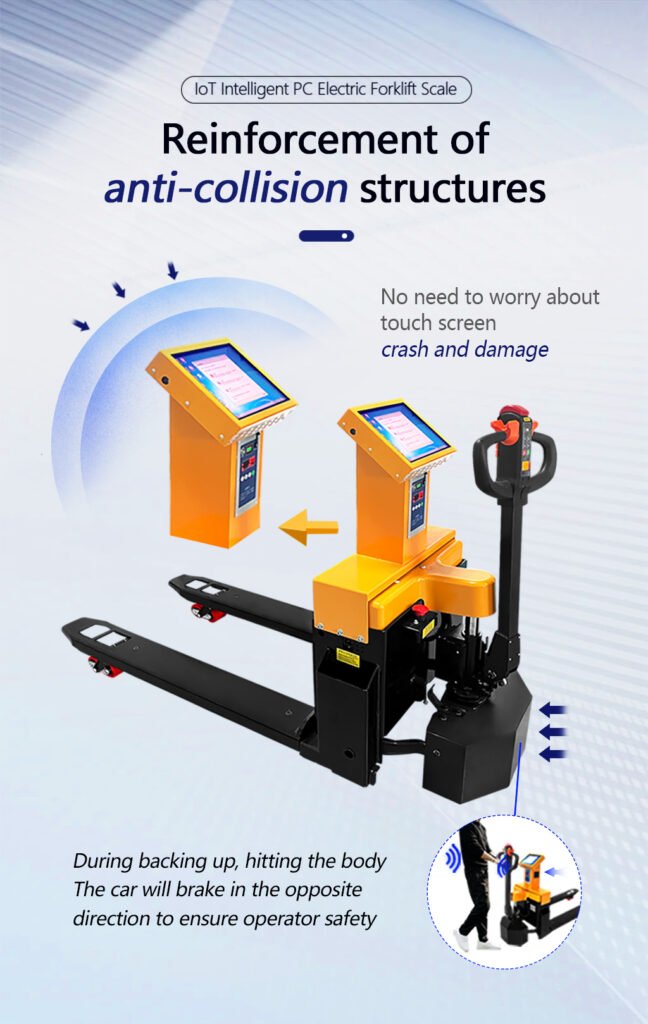 Electric pallet truck scale