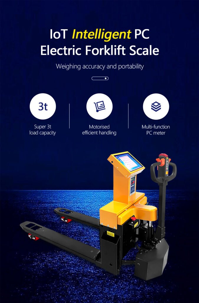Electric pallet truck scale