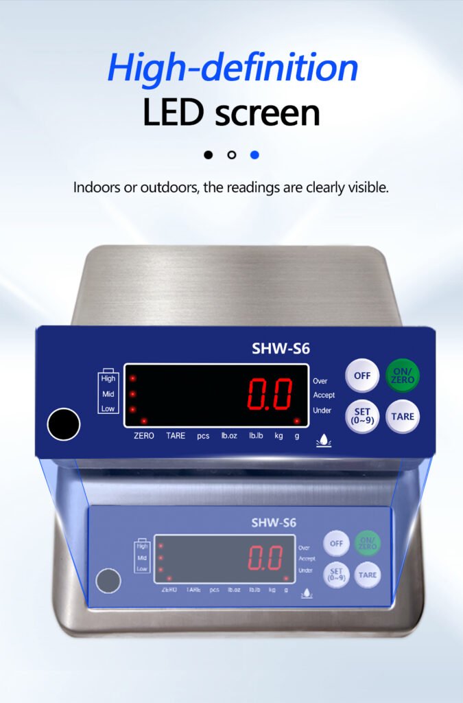 S6 Stainless Steel Waterproof Scale