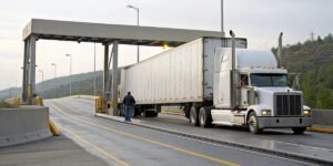How often do long-distance truck drivers use weigh scales?