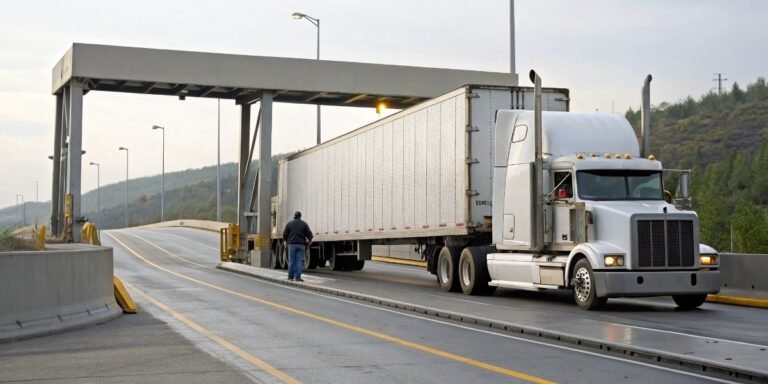 How often do long-distance truck drivers use weigh scales?