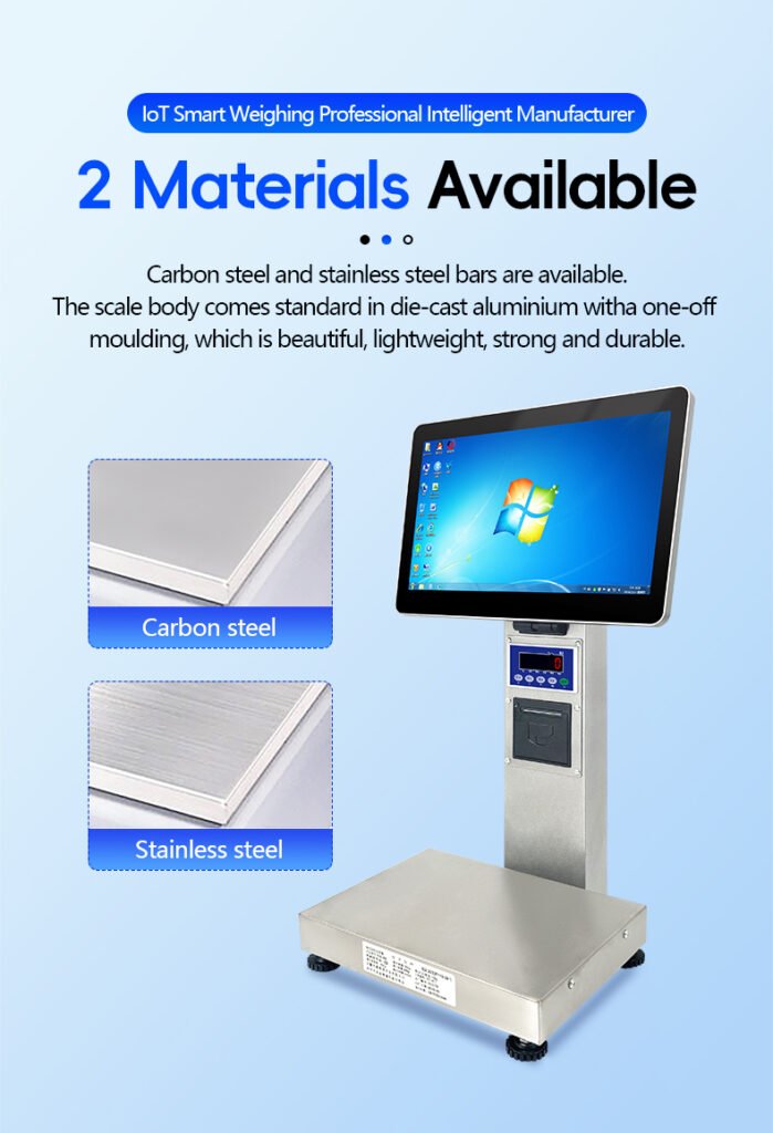 Windows or Android touchscreen Print scale