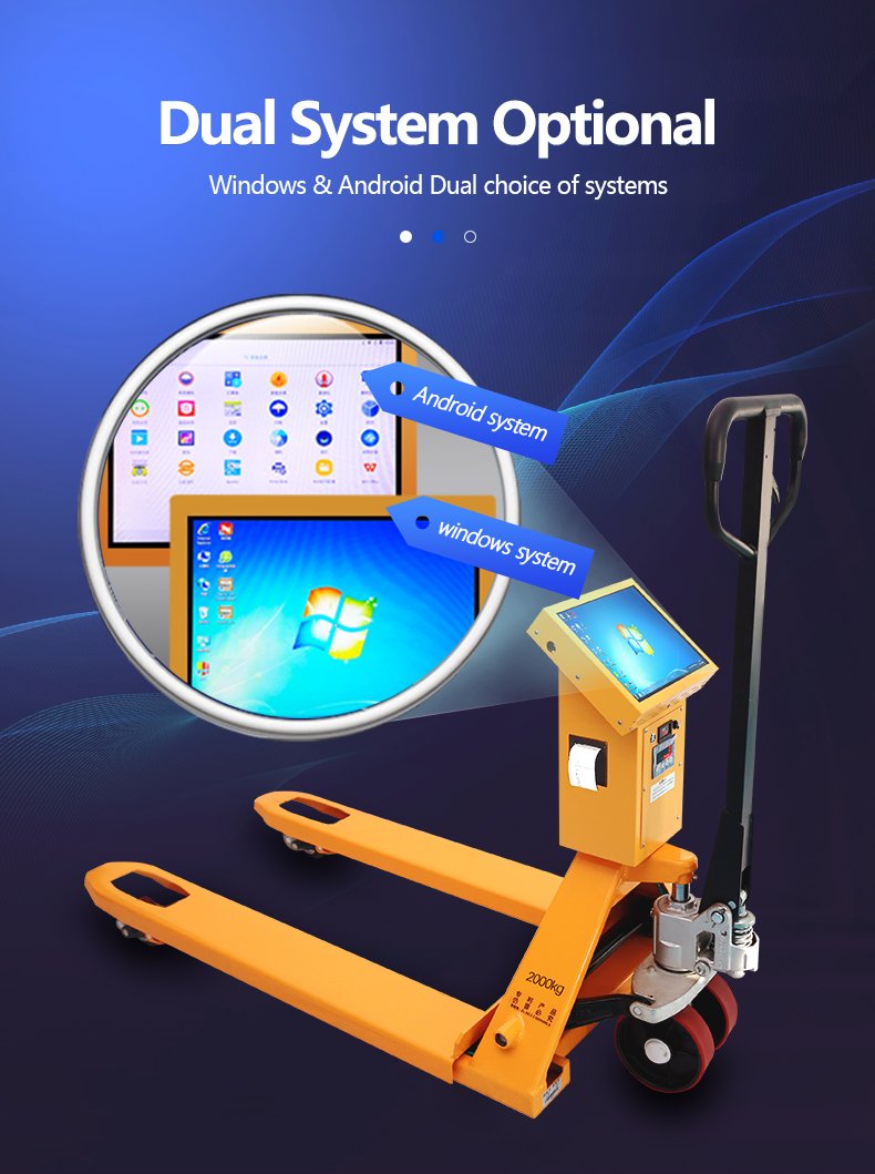 Optimal Mobile Cart Setup A well-organized mobile weighing cart showing clean cable management, a secure scale, and accessible scanner.