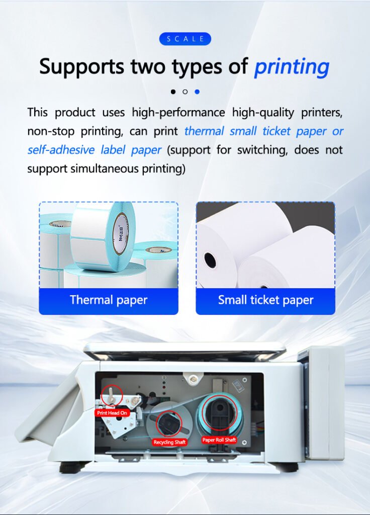 Barcode printer scale