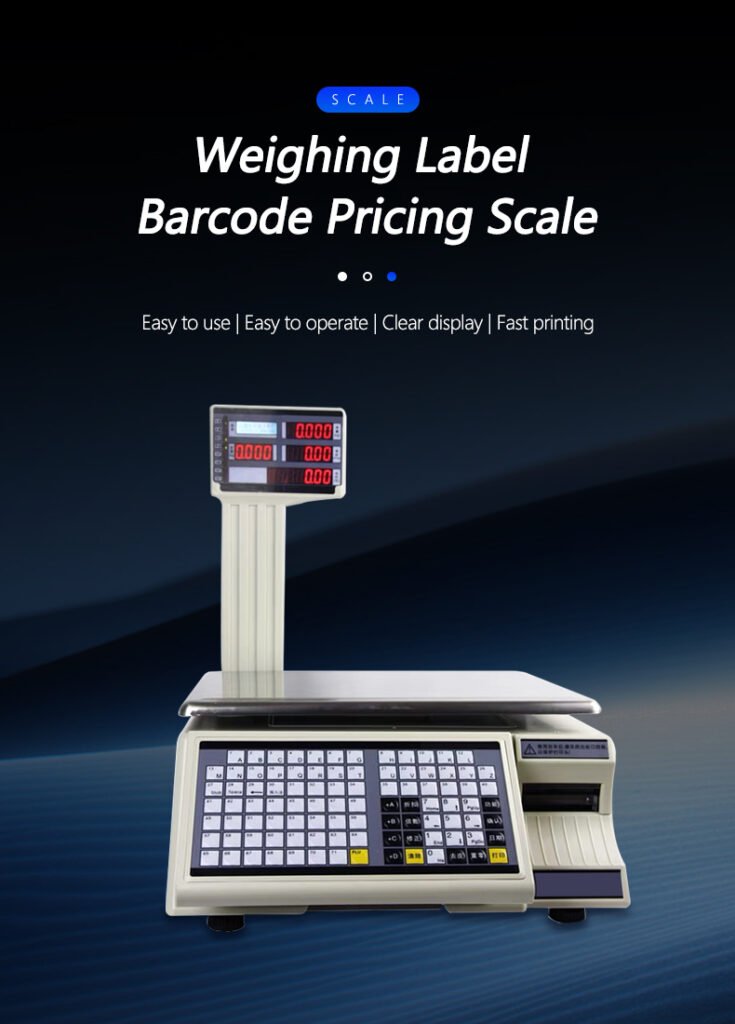 Barcode printer scale