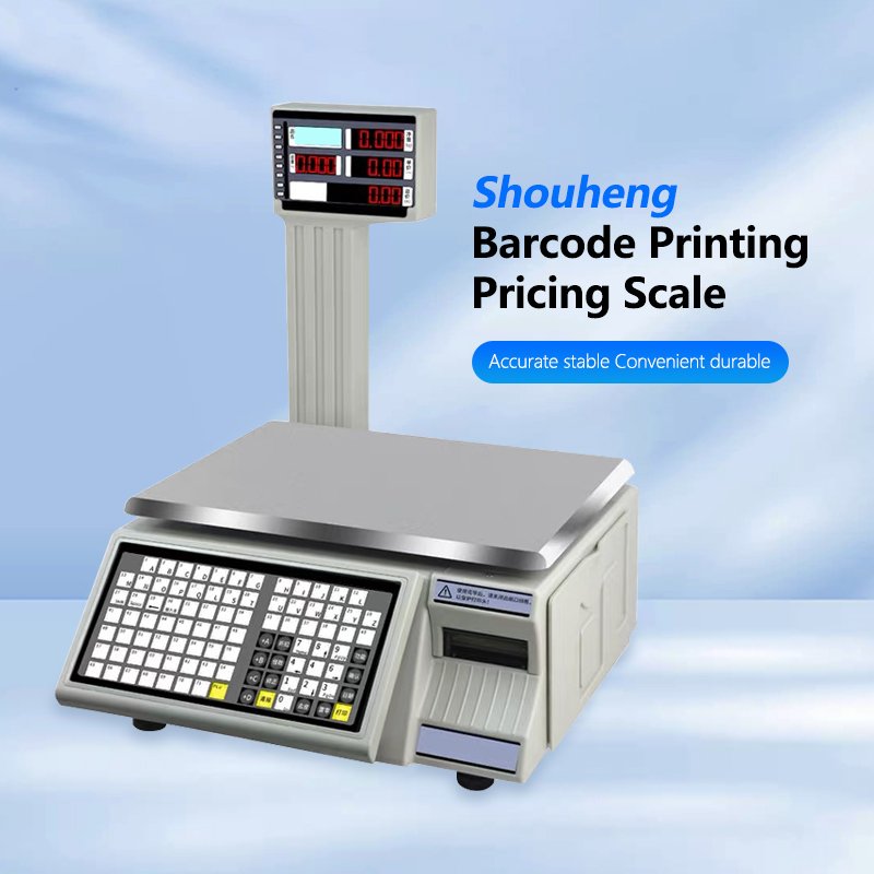 Barcode printer scale