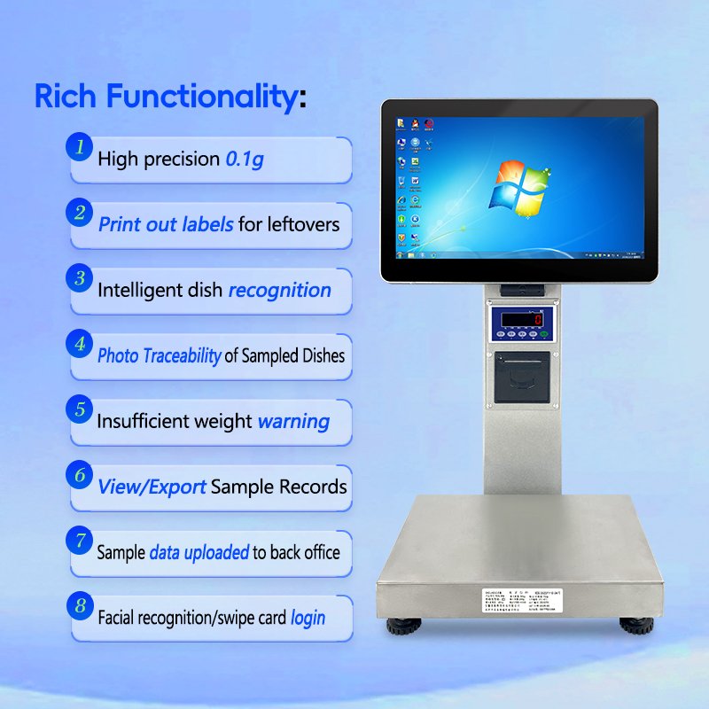 Windows or Android touchscreen Print scale