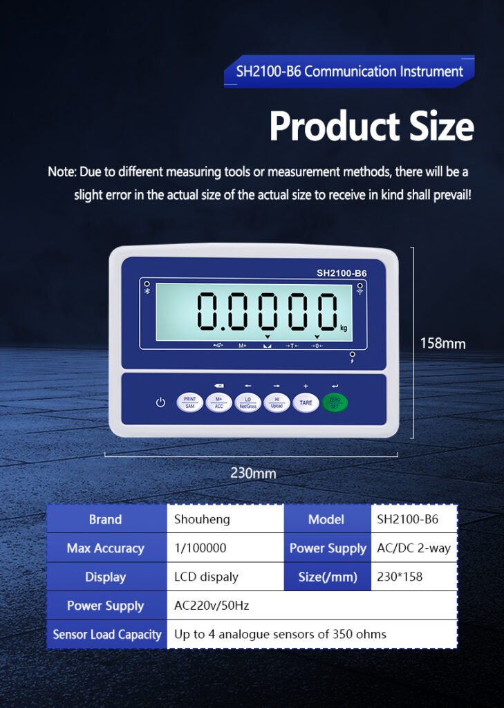 B6 Communication weighing Iindicator