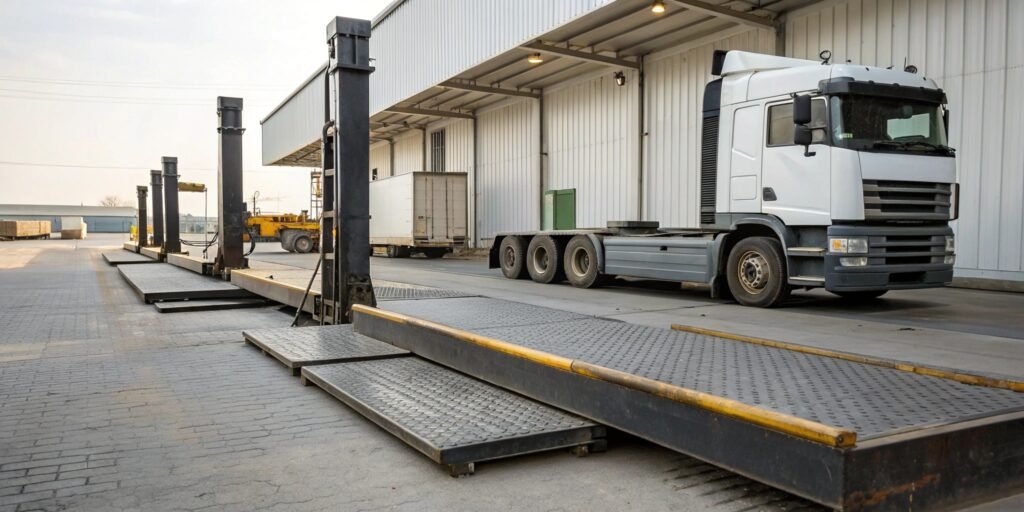 What are weighing truck scales?
