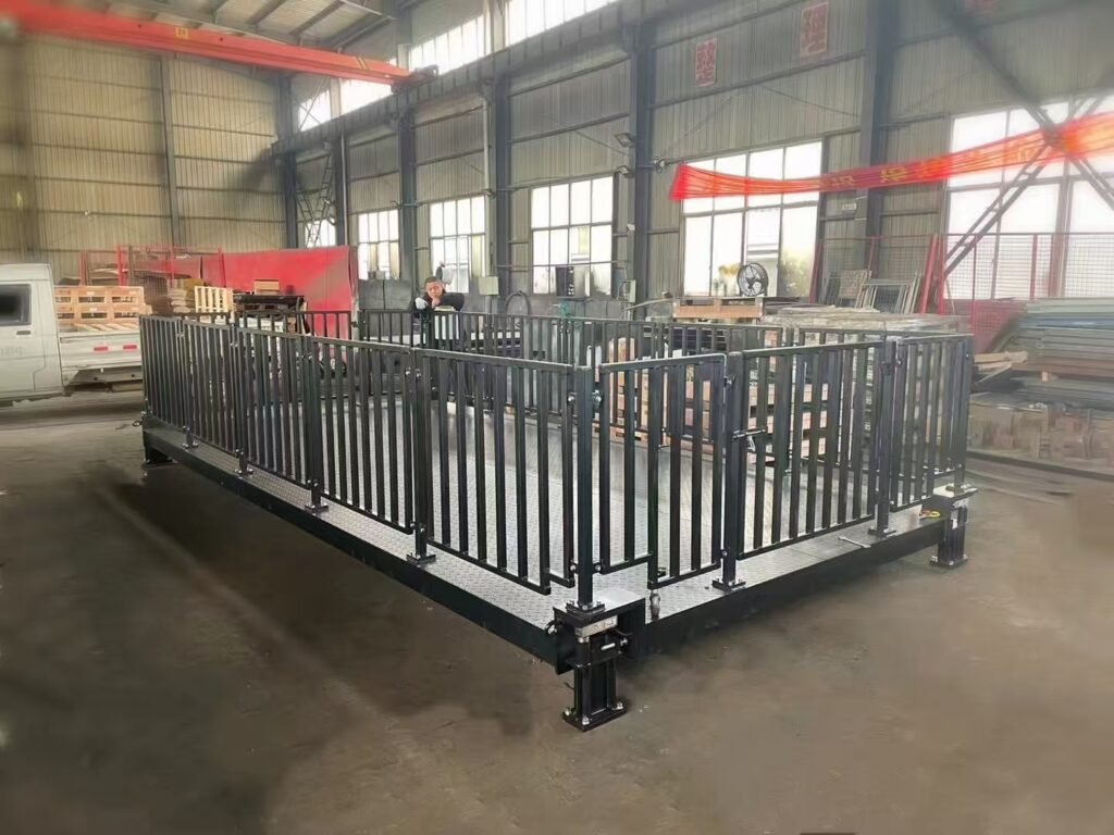 Split-type fence scale