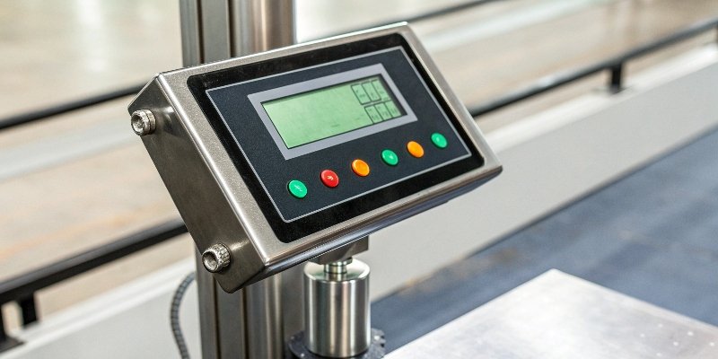 Digital scale indicator displaying weight