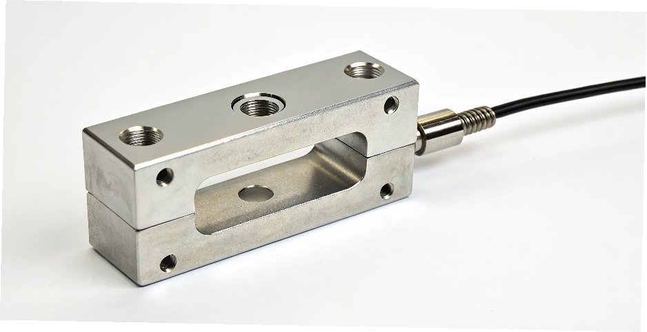 Single S-Type Load Cell a single S type load cell on a white background