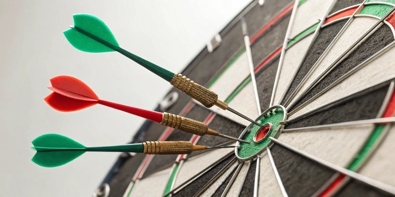 Scale Accuracy vs. Precision A dartboard showing the concepts of accuracy and precision in weighing scales
