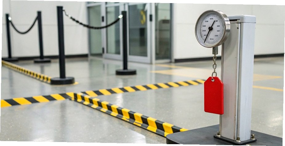 Scale Out of Tolerance A scale with a red "DO NOT USE" tag on its display