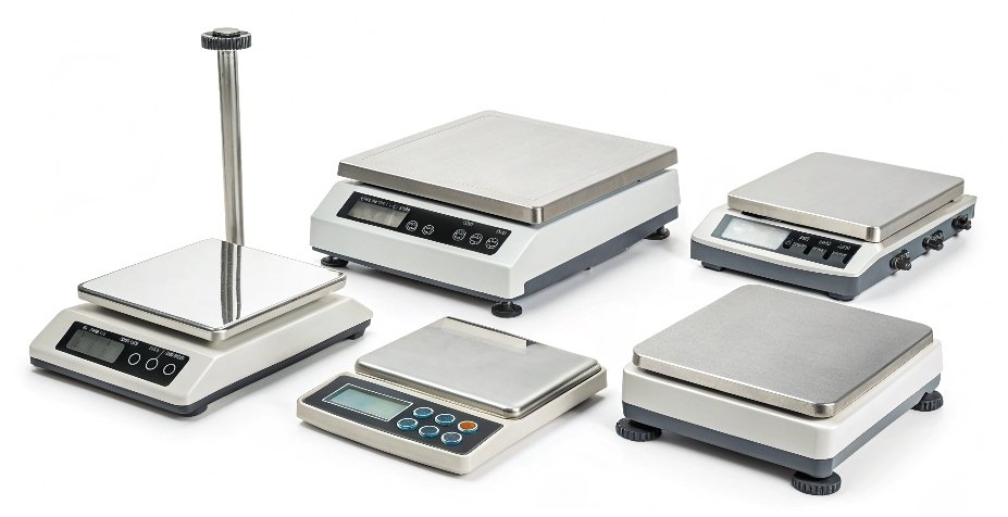 Cost of Industrial Counting Scales A collage of different industrial counting scales with price tags