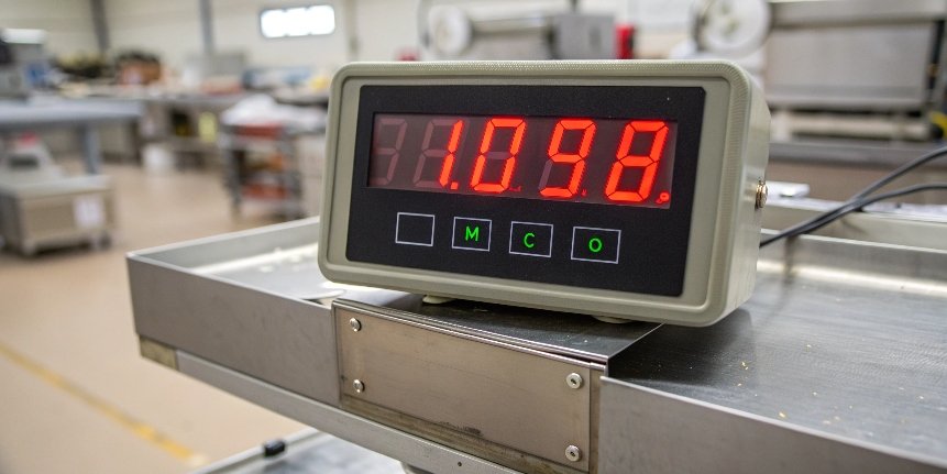 Signs of an Inaccurate Industrial Scale A digital scale display showing an unstable, fluctuating reading