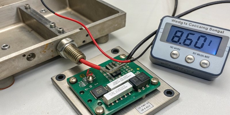 How Digital Scales Work A close-up diagram showing how a strain gauge load cell works