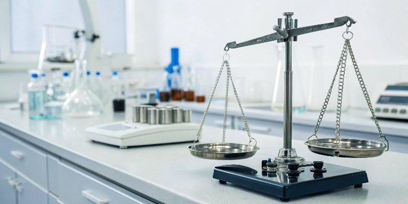 Reliable Weighing Technology A modern, professional-looking laboratory balance from a different brand