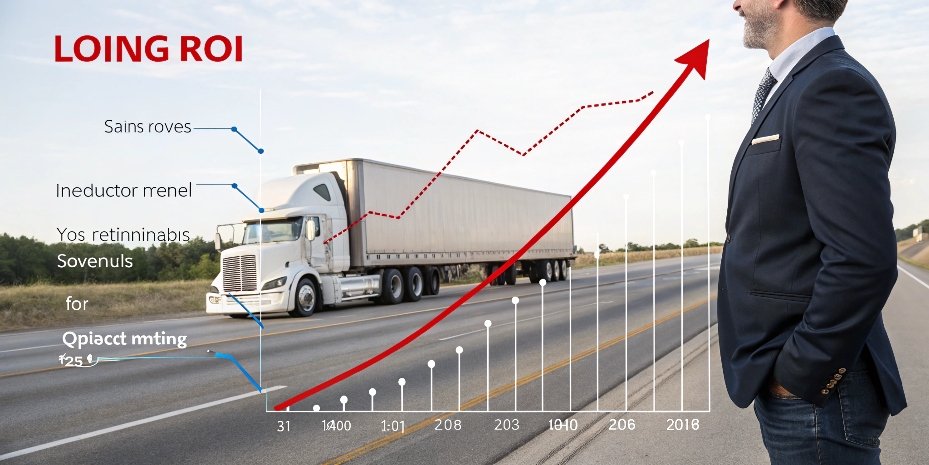 A graph showing a rising trend line, symbolizing positive return on investment