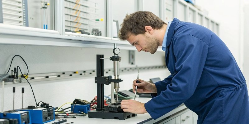How did you use metrology skills to calibrate test equipment?