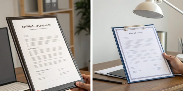 What is the difference between a Certificate of Conformity and a Certificate of Calibration?