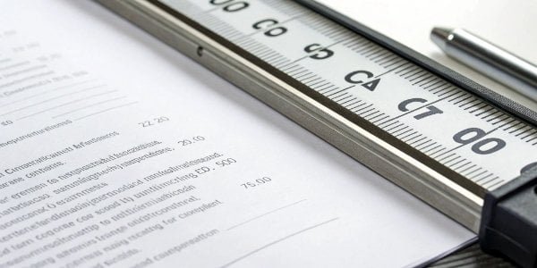 CE Mark and Declaration of Conformity A close-up of a CE marking on an industrial scale next to a separate document titled 'Declaration of Conformity'.