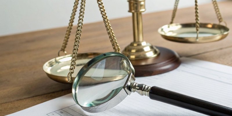 Verifying Certificate of Conformity A magnifying glass hovering over a certificate of conformity for a weighing scale, highlighting the serial number.