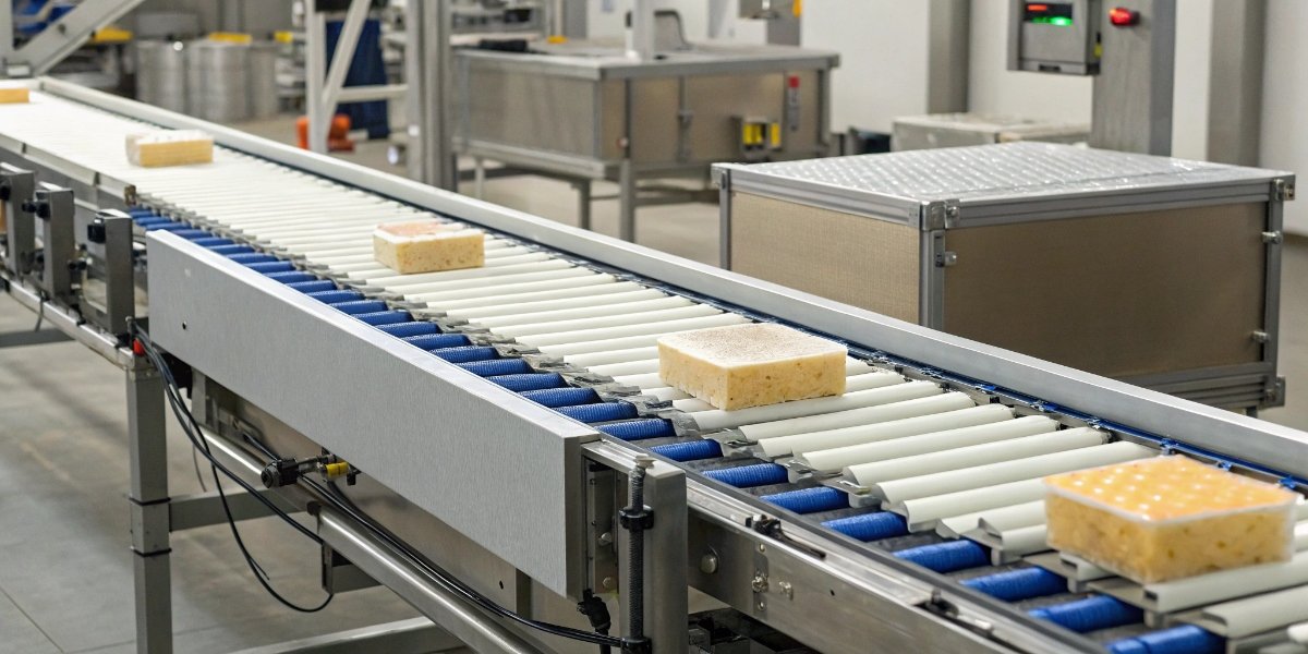 How a dynamic checkweigher works Diagram showing the three stages of a dynamic checkweigher