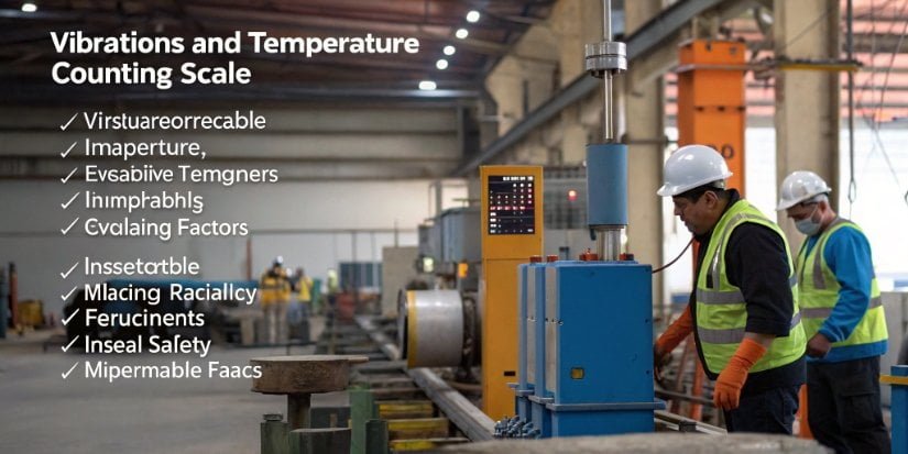 Causes of Counting Scale Miscounts An industrial environment with vibrations and temperature fluctuations affecting a counting scale.