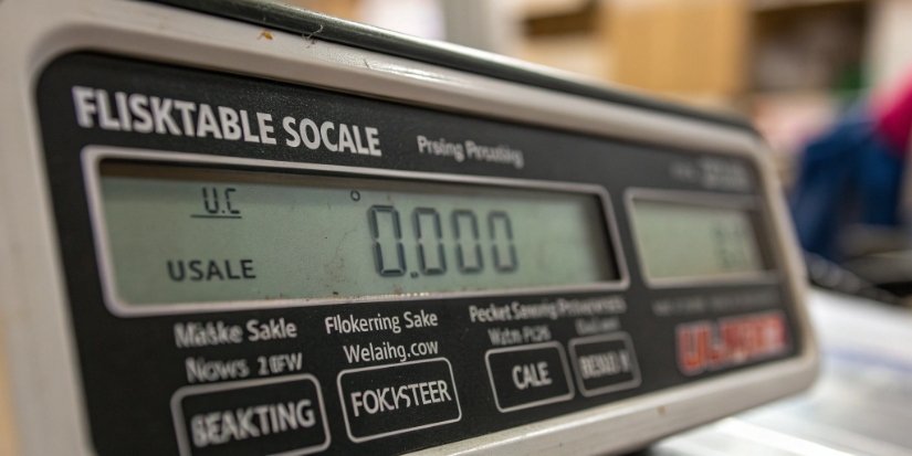 Unstable Digital Scale Readout A close-up of a digital scale's display showing flickering and unstable numbers