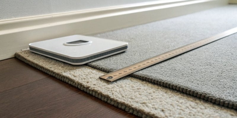 Scale Placement on Hard vs. Soft Surfaces A diagram showing a scale on a hard floor versus a soft carpet