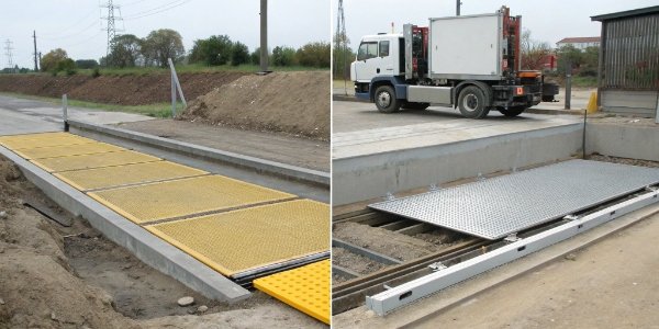 Pit vs Pitless Weighbridge Side-by-side comparison of a pit and a pitless weighbridge