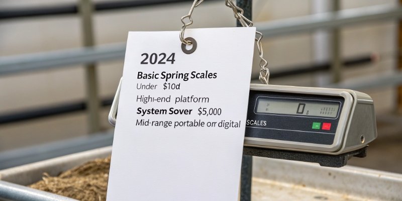 Sheep Scale Cost 2024 a price tag hanging from a new sheep scale
