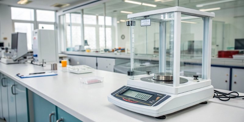 The most accurate type of lab balance An advanced ultramicrobalance in a controlled lab environment for precise measurements