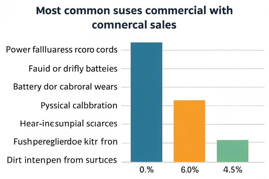 Common weighing scale problems guide A chart showing the most common weighing scale problems.