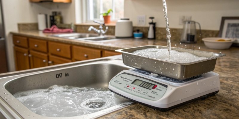 Calibrating a Digital Kitchen Scale Calibration weights on a digital scale