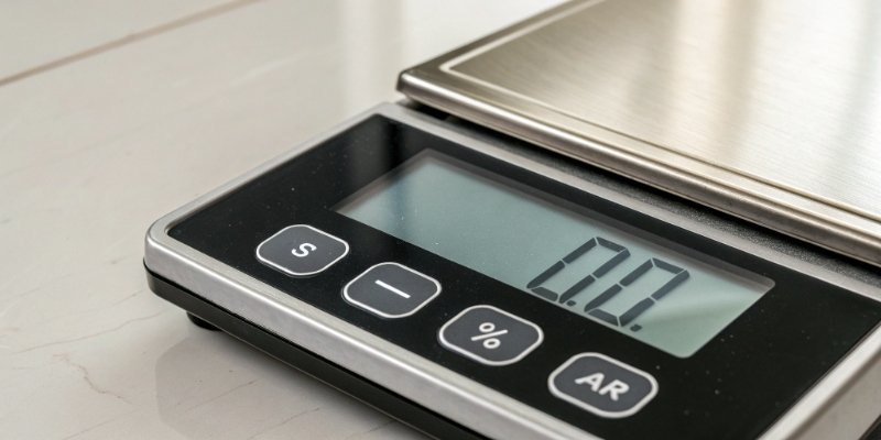 Broken digital scale symptoms A digital scale display showing an error code